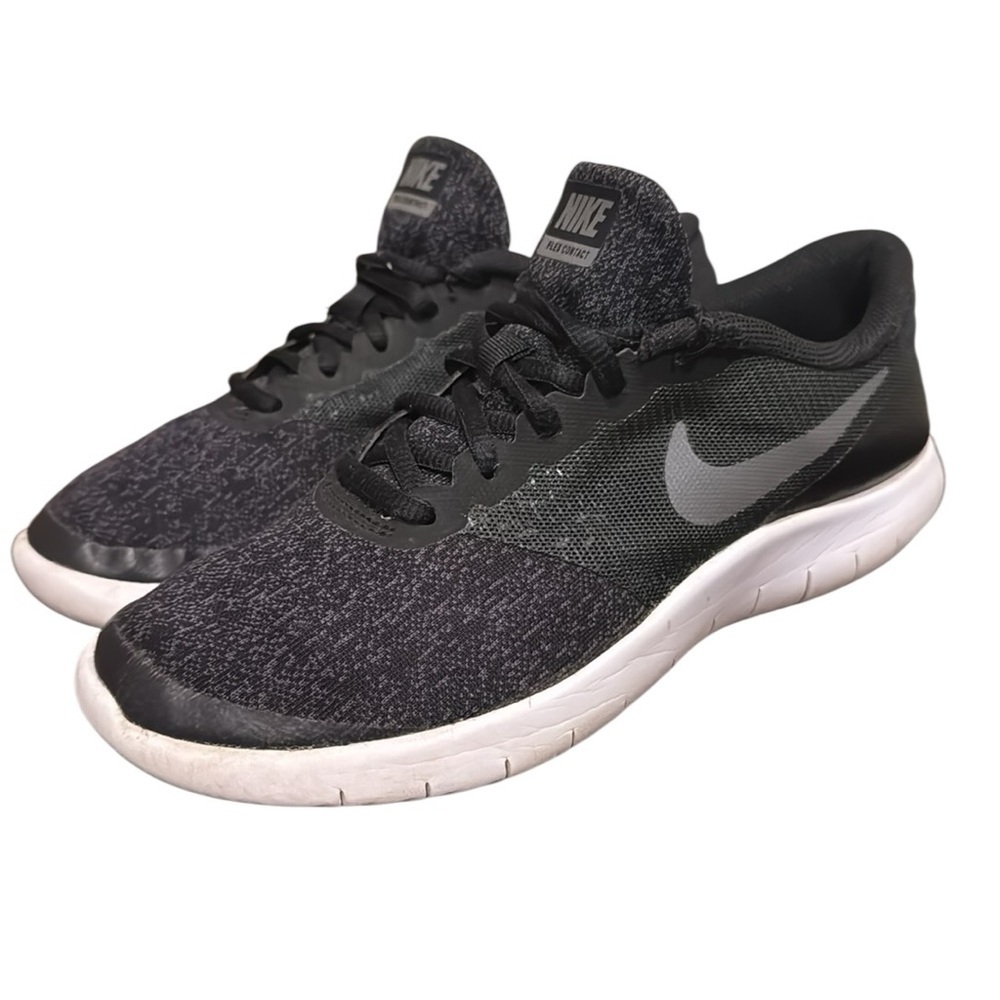 Nike flex contact soft fabric charcoal gray size 6.5 Youth kids